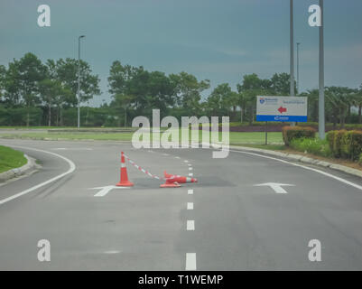 Straße Entwicklung in Iskandar Puteri, Johor, Malaysia Stockfoto