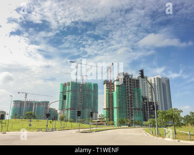 Entwicklung in Iskandar Puteri, Johor Malaysia Stockfoto