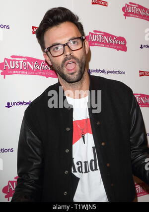 Austentatious drücken Sie die Nacht im Fortune Theatre, Russell Street, Covent Garden, London Mit: Jolyon Rubinstein Wo: London, Vereinigtes Königreich, wenn: 25 Feb 2019 Credit: WENN.com Stockfoto