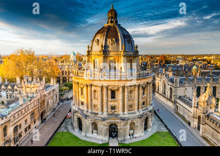 Luftaufnahme von Oxford mit Radcliffe Camera Stockfoto