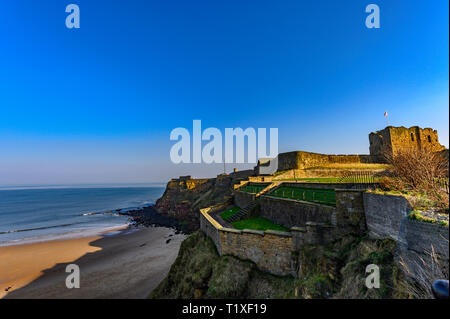 Tynemouth Priory, Tynemouth, Großbritannien Stockfoto