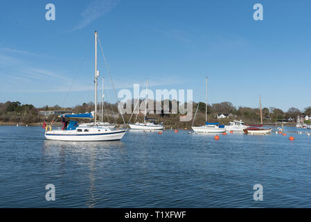 Lymington Hafen Pier während des Tages Stockfoto