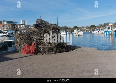 Lymington Hafen Pier während des Tages Stockfoto