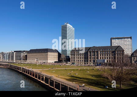 Blick auf innere-Stadt Düsseldorf Stockfoto