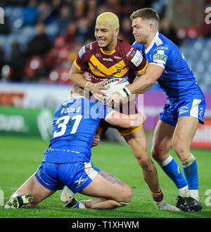 Huddersfield, Großbritannien, 22. 3. 2019. 22. März 2019. John Smiths Stadion, Huddersfield, England; Rugby League Betfred Super League, Huddersfield Riesen vs Rumpf Stockfoto