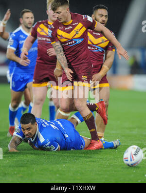 Huddersfield, Großbritannien, 22. 3. 2019. 22. März 2019. John Smiths Stadion, Huddersfield, England; suppcat{Kategorie} {1}, {2} suppcat suppcat vs {3}; Stockfoto