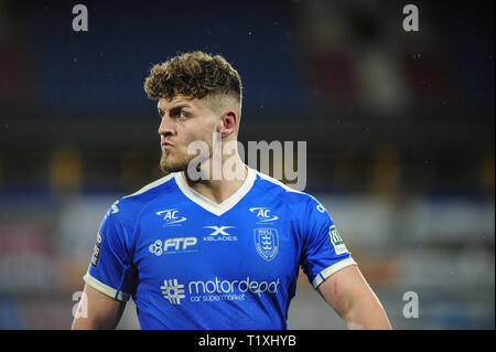 Huddersfield, Großbritannien, 22. 3. 2019. 22. März 2019. John Smiths Stadion, Huddersfield, England; Rugby League Betfred Super League, Huddersfield Riesen vs Rumpf Stockfoto