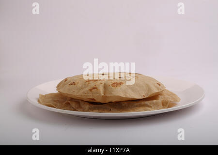 Chappati - nordindische Spezial-Fulka-Roti Stockfoto