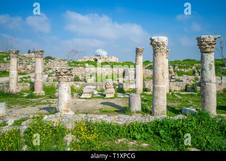 Byzantinische Kirche in der Zitadelle von Amman, Jordanien Stockfoto