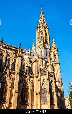 Die Kathedrale vom Guten Hirten in San Sebastian Donostia Stadt, Baskenland in Spanien Stockfoto