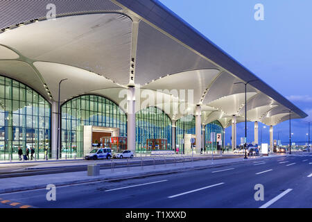 Istanbul, Türkei - 14. Februar 2019: Terminal Der neue Flughafen Istanbul (IST/ISL) in der Türkei. Stockfoto