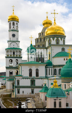 Istrien, Russland - 23. März 2019: Das neue Jerusalem Kloster, auch als Voskresensky Kloster bekannt Stockfoto