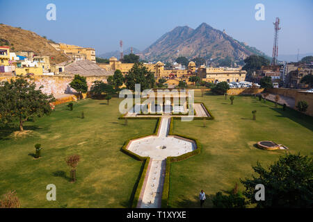 JAIPUR, INDIEN - November 18, 2012: alte Forts und Paläste in Rajasthan, Indien. Pink City, Jaipur. Stockfoto