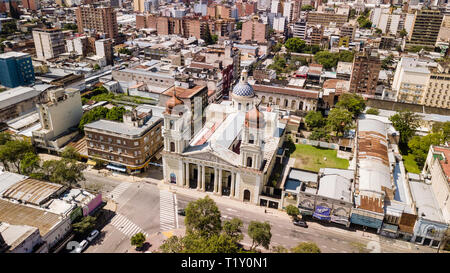 San Miguel de Tucumán/Tucumán/Argentinien - 01.01.19: Kathedrale Unserer Lieben Frau von der Menschwerdung, in San Miguel de Tucumán, Argentinien. Stockfoto