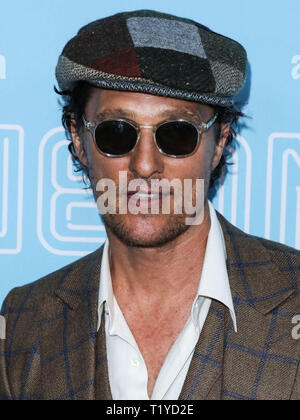 Hollywood, Vereinigte Staaten. 28. März, 2019. HOLLYWOOD, LOS ANGELES, Kalifornien, USA - 28. März: Schauspieler Matthew McConaughey kommt an der Los Angeles Premiere von Neon und Vice Studio's 'The Beach Bum' Kinos ArcLight Hollywood am 28. März 2019 in Hollywood, Los Angeles, Kalifornien, USA. (Foto von David Acosta/Image Press Agency) Quelle: Bild Presse Agentur/Alamy leben Nachrichten Stockfoto