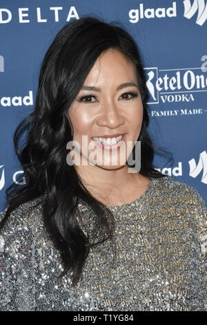 Beverly Hills, Kalifornien, USA. 28. März 2019. Michelle Kwan auf der 30. jährlichen GLAAD Media Awards im Beverly Hilton Hotel in Beverly Hills, CA am Donnerstag, 28. März 2019. Foto von PRPP/PictureLux Credit: PictureLux/Hollywood Archiv/Alamy leben Nachrichten Stockfoto