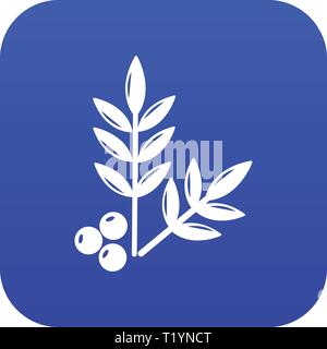 Spa Eco treibt Symbol blau Vektor Stock Vektor