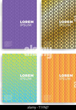 Abstrakte Karten mit Schichten überlappen. Für Abdeckungen, Plakate, Poster, Flyer und Banner Designs. Stock Vektor