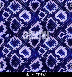 Hell blau realistische Schlange Haut Textur, detaillierte nahtlose Muster Stock Vektor
