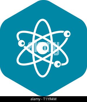 Moleküle des Atom-Symbol, einfachen Stil Stock Vektor