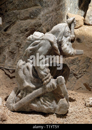 Statue des Salzbergwerk digger Skulpturen aus Salz, Bochnia Salzbergwerk, Polen Stockfoto