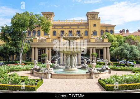 Eingang zum Palazzo Hotel, Montecasino Freizeit & Casino Komplex, Fourways, Sandton, Johannesburg, Gauteng Provinz, Republik Südafrika Stockfoto