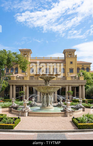 Eingang zum Palazzo Hotel, Montecasino Freizeit & Casino Komplex, Fourways, Sandton, Johannesburg, Gauteng Provinz, Republik Südafrika Stockfoto