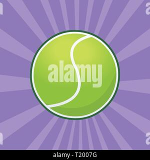 Tennis-Ball-Vektor-illustration Stock Vektor