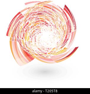 Abstract Vector Illustration. Hurricane. Natürliches Phänomen. Vorlage für die Gestaltung eines Logos, Flyer oder Präsentation. Vector Illustration. Stock Vektor