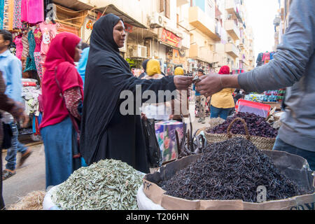 Ägypten, Luxor, im Souk Stockfoto
