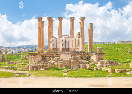 Tempel der Artemis in Jerash, Amman, Jordanien Stockfoto