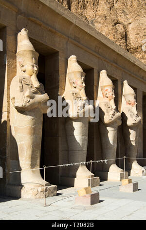 Ägypten, Luxor,, Theben-West Totentempel der Hatschepsut im Talkessel von Deir el-Bahari Stockfoto