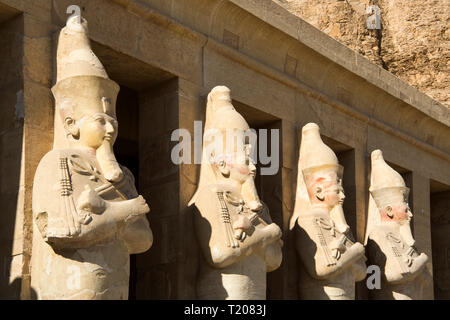 Ägypten, Luxor,, Theben-West Totentempel der Hatschepsut im Talkessel von Deir el-Bahari Stockfoto