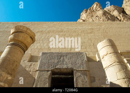 Ägypten, Luxor,, Theben-West Totentempel der Hatschepsut im Talkessel von Deir el-Bahari Stockfoto