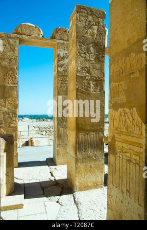 Ägypten, Luxor,, Theben-West Totentempel der Hatschepsut im Talkessel von Deir el-Bahari Stockfoto