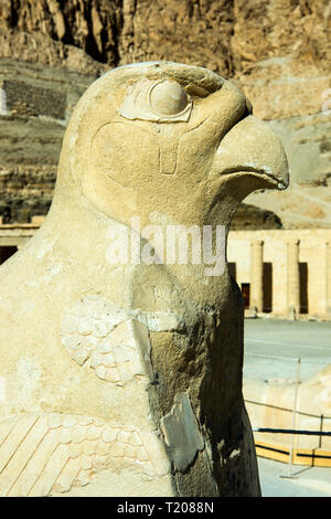 Ägypten, Luxor,, Theben-West Totentempel der Hatschepsut im Talkessel von Deir el-Bahari Stockfoto