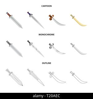 Griff, Macht, Kampf, krummsäbel, viking, Eroberer, Stahl, Pirat, Silber, alten, Ornament, Mord, Ritter, Soldat, Krieger, Spiel, Rüstung, Sharp, Messer, Schwert, Dolch, Messer, Waffen, Sabre, mittelalterliche, Set, Vector, Icon, Illustration, isoliert, Sammlung, Design, Element, Grafik, Zeichen, Vektor, Vektoren, Stock Vektor