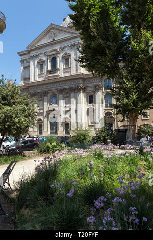 Rom, Italien, 23. JUNI 2017: herrliche Aussicht auf die Basilika San Carlo ai Catinari in Rom, Italien Stockfoto
