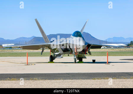 Lockheed F 22 Rapter stealth Kampfflugzeug der USAF in Davis-Monthan AFB in Tucson AZ Stockfoto