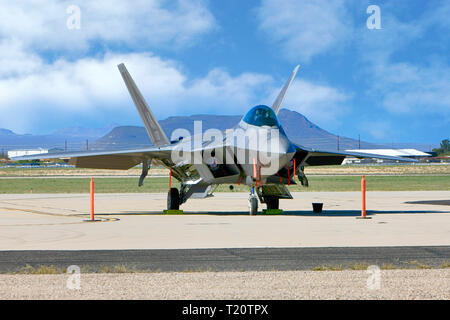 Lockheed F 22 Rapter stealth Kampfflugzeug der USAF in Davis-Monthan AFB in Tucson AZ Stockfoto