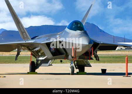 Lockheed F 22 Rapter stealth Kampfflugzeug der USAF in Davis-Monthan AFB in Tucson AZ Stockfoto