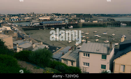 Hafen von Granville, Normandie, Frankreich Stockfoto