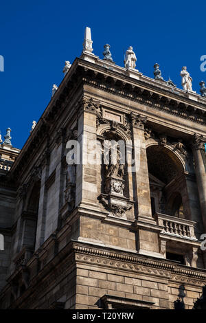 Die ungarische Staatsoper Neo-Renaissance-Gebäude im Zentrum von Budapest an der Andrassy Straße Stockfoto