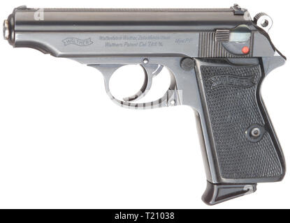 Handfeuerwaffen, Pistolen, Walther PP Pistole, Kaliber 7,65 mm, Additional-Rights - Clearance-Info - Not-Available Stockfoto