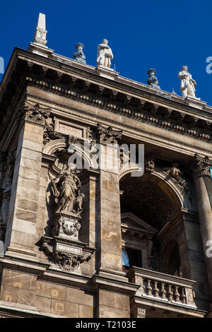 Die ungarische Staatsoper Neo-Renaissance-Gebäude im Zentrum von Budapest an der Andrassy Straße Stockfoto