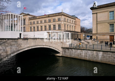 Museumsinsel, James Simon Gallery, New Museum. Stockfoto