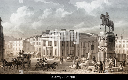 Charing Cross, London, UK, Illustration von Th. H. in der Hirte, 1826 Stockfoto