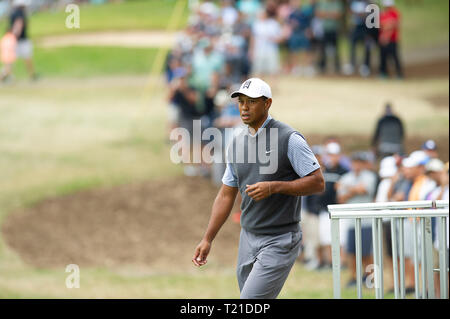 Austin, Texas, USA. 29. Mär 2019. März 29, 2019: Tiger Woods in Aktion an den Weltgolf-meisterschaften Ã¢â'¬' Dell Technologien Match Play im Austin Country Club. Austin, Texas. Mario Cantu/CSM Credit: Cal Sport Media/Alamy leben Nachrichten Stockfoto