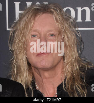 Brooklyn, USA. 29 Mär, 2019. NEW YORK, NEW YORK - 29. März: Rick Savage von Def Leppard besucht die 2019 Rock and Roll Hall Of Fame Induction Ceremony bei Barclays Center am 29. März 2019 in New York City. Credit: Imagespace/Alamy leben Nachrichten Stockfoto