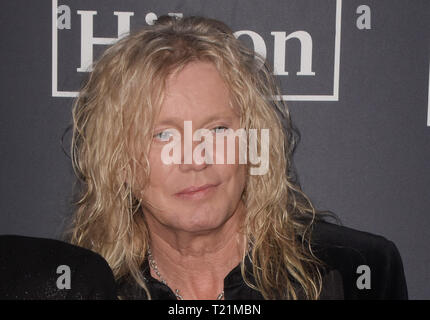 NEW YORK, NEW YORK - 29. März: Rick Savage von Def Leppard besucht die 2019 Rock and Roll Hall Of Fame Induction Ceremony bei Barclays Center am 29. März 2019 in New York City. Foto: imageSPACE/MediaPunch Stockfoto